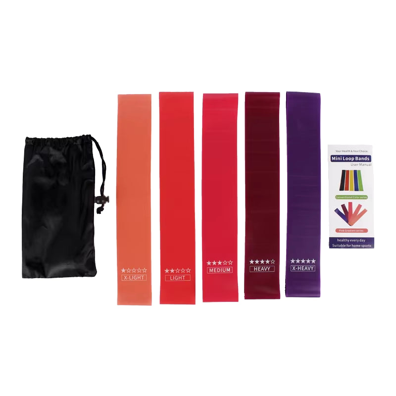 Resistance Bands for Working Out, 5 Set of Different Resistance Levels Elastic Bands with Carry Bag and Instruction Guide